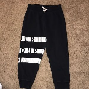Black Capri sweatpants